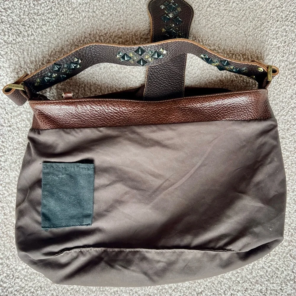 Vintage Y2K Genuine Suede Studded Hobo Bag - Picture 11 of 14